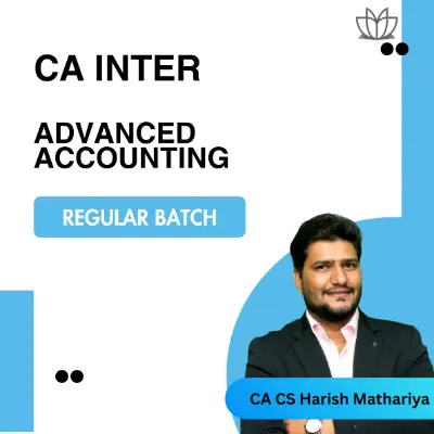 CA Inter Advanced Accounting Regular Batch for Sep…