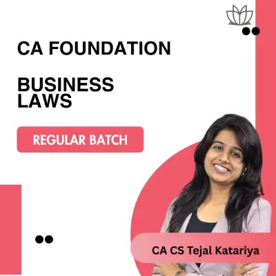 CA Foundation LAW Regular Batch for May And Sept 2…
